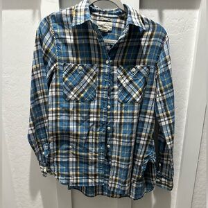 Ralph Lauren Denim & Supply‎ Plaid Shirt in Blue and Yellow